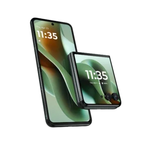 Motorola RAZR 60 Ultra and RAZR 60 in unfolded and folded views